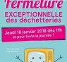 Fermeture exceptionnelle des déchetteries