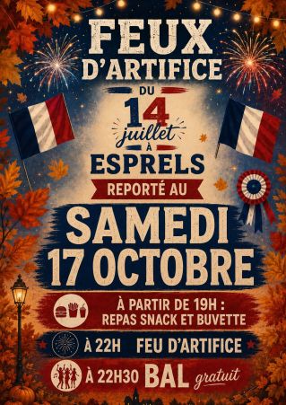 Le 14 juillet est reporté au 17 octobre !
